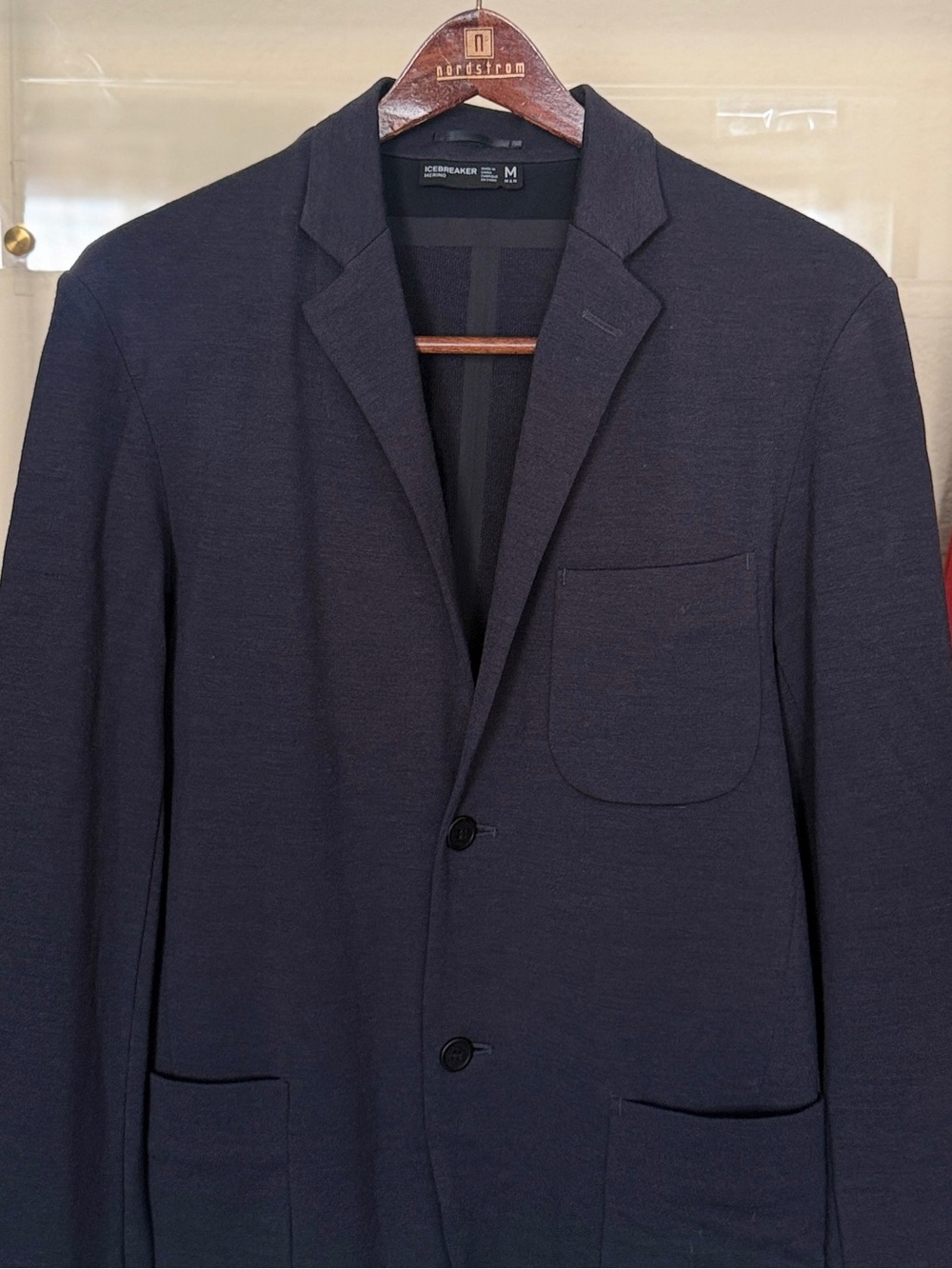Icebreaker Merino Wool Men’s Navy Blazer Jacket Medium
